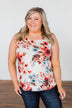 Easily Attracted Floral Tank Top- Ivory