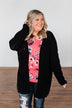 Warm & Cozy Chunky Cardigan- Black