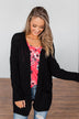 Warm & Cozy Chunky Cardigan- Black