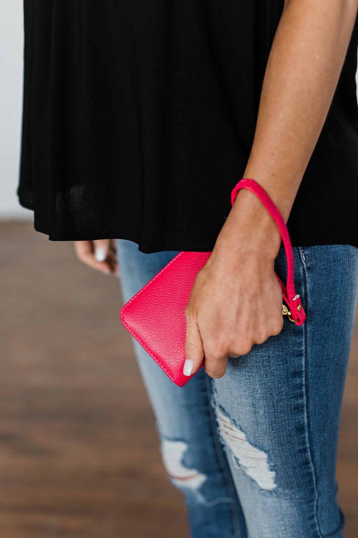 Wristlet Wallet- Hot Pink
