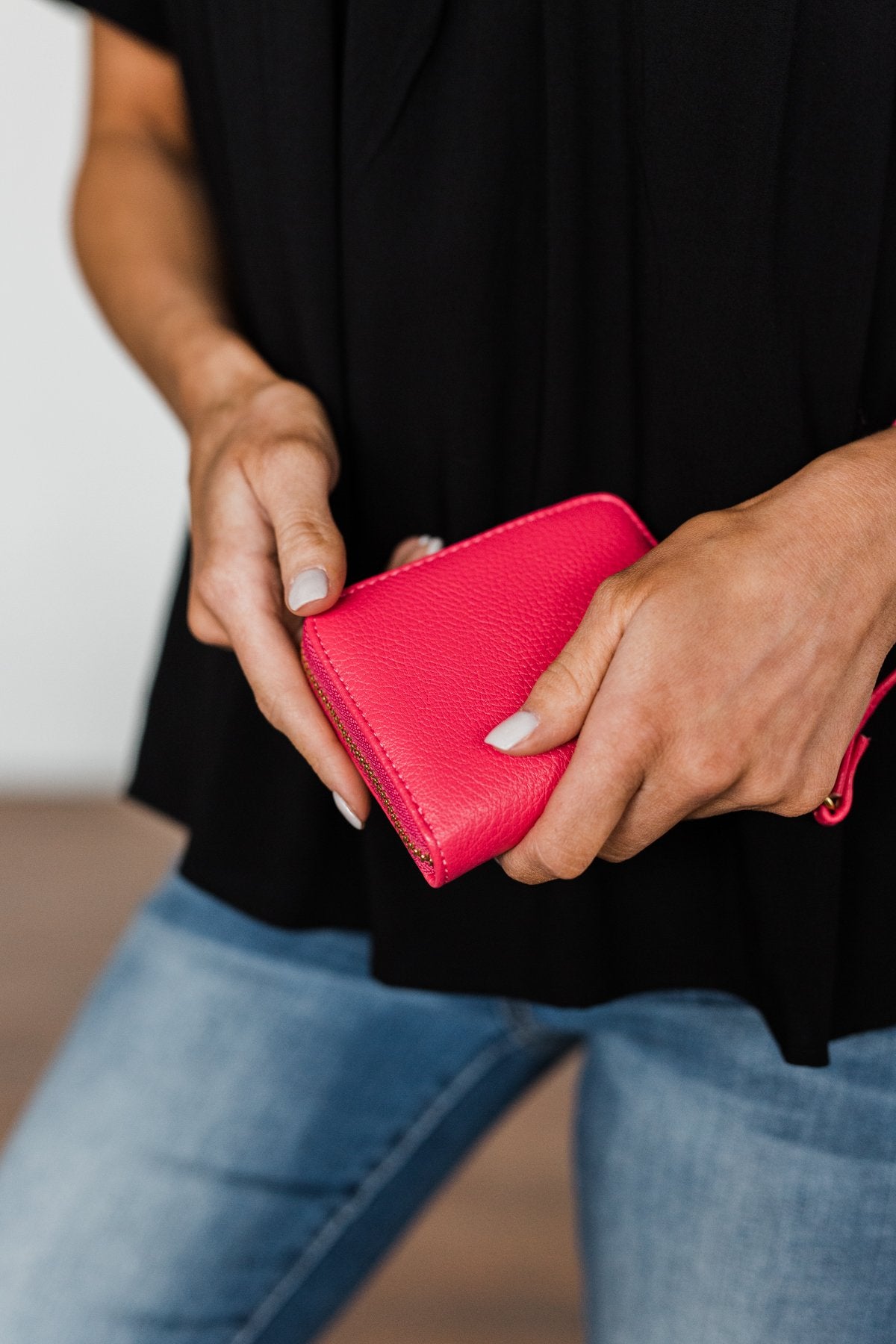 Wristlet Wallet- Hot Pink