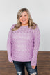 You've Got That Something Knit Sweater- Lavender