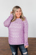 You've Got That Something Knit Sweater- Lavender