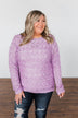 You've Got That Something Knit Sweater- Lavender