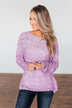 You've Got That Something Knit Sweater- Lavender