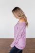 You've Got That Something Knit Sweater- Lavender