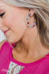 Lucite Hoop Earrings- Multi-Colored
