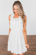 Fly Away Sleeveless Ruffle Dress- Ivory