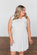 Fly Away Sleeveless Ruffle Dress- Ivory
