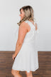 Fly Away Sleeveless Ruffle Dress- Ivory