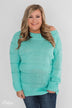 Cuddle Me Close Knitted Sweater- Light Blue