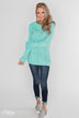 Cuddle Me Close Knitted Sweater- Light Blue