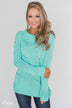 Cuddle Me Close Knitted Sweater- Light Blue