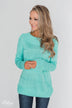 Cuddle Me Close Knitted Sweater- Light Blue