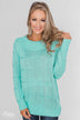 Cuddle Me Close Knitted Sweater- Light Blue