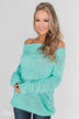 Cuddle Me Close Knitted Sweater- Light Blue