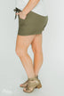 Button-Up Shorts- Olive