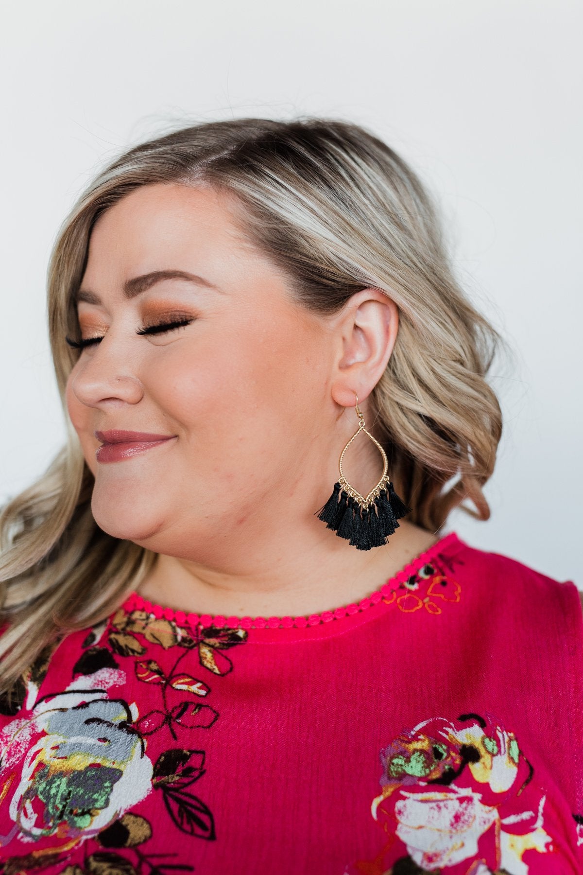 Black Tassel Earrings