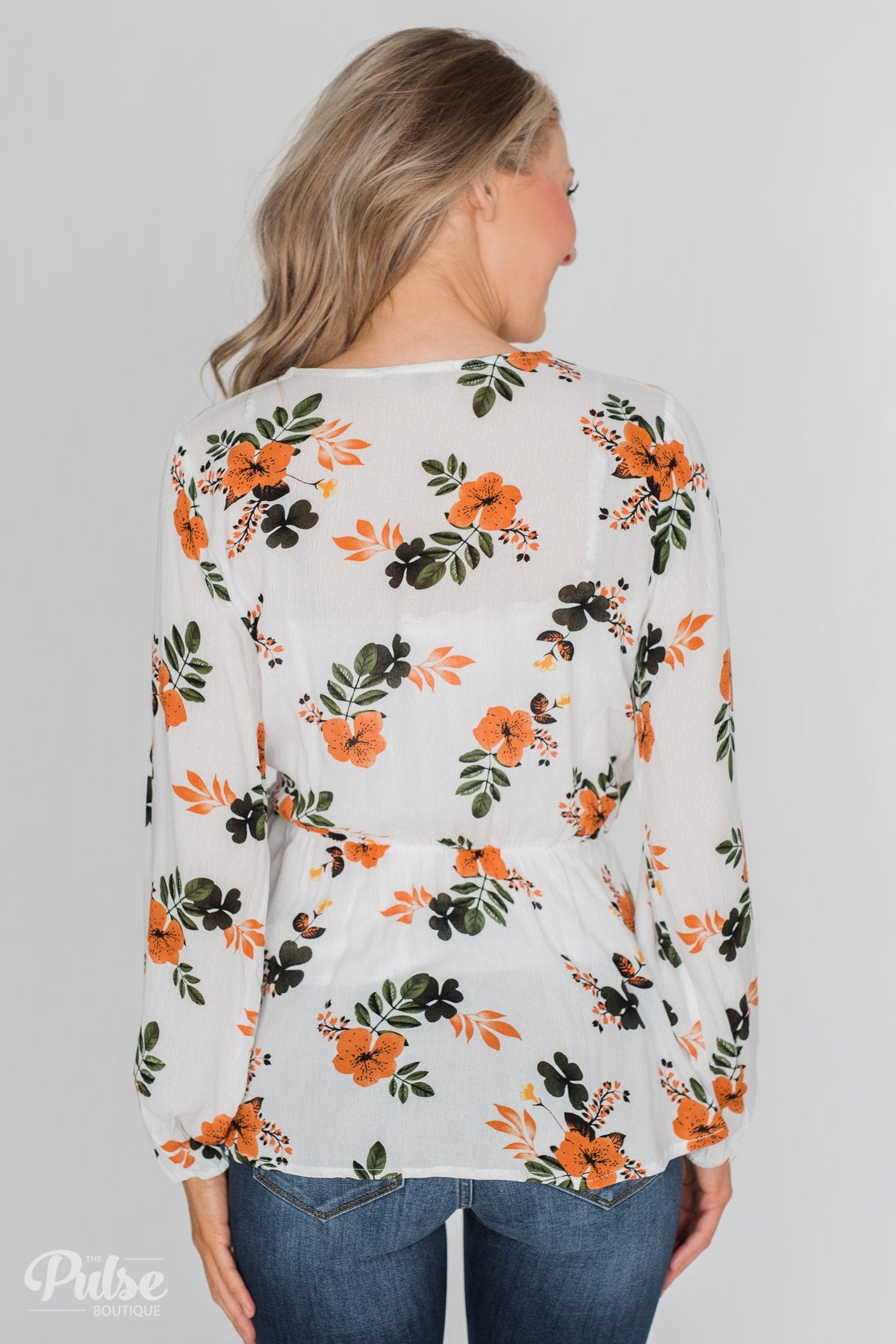 Through the Fields Long Sleeve Blouse - Ivory