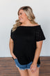 Share Your Dreams Off The Shoulder Top- Black