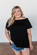 Share Your Dreams Off The Shoulder Top- Black