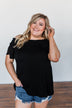 Share Your Dreams Off The Shoulder Top- Black