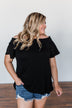 Share Your Dreams Off The Shoulder Top- Black