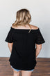 Share Your Dreams Off The Shoulder Top- Black