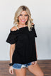 Share Your Dreams Off The Shoulder Top- Black