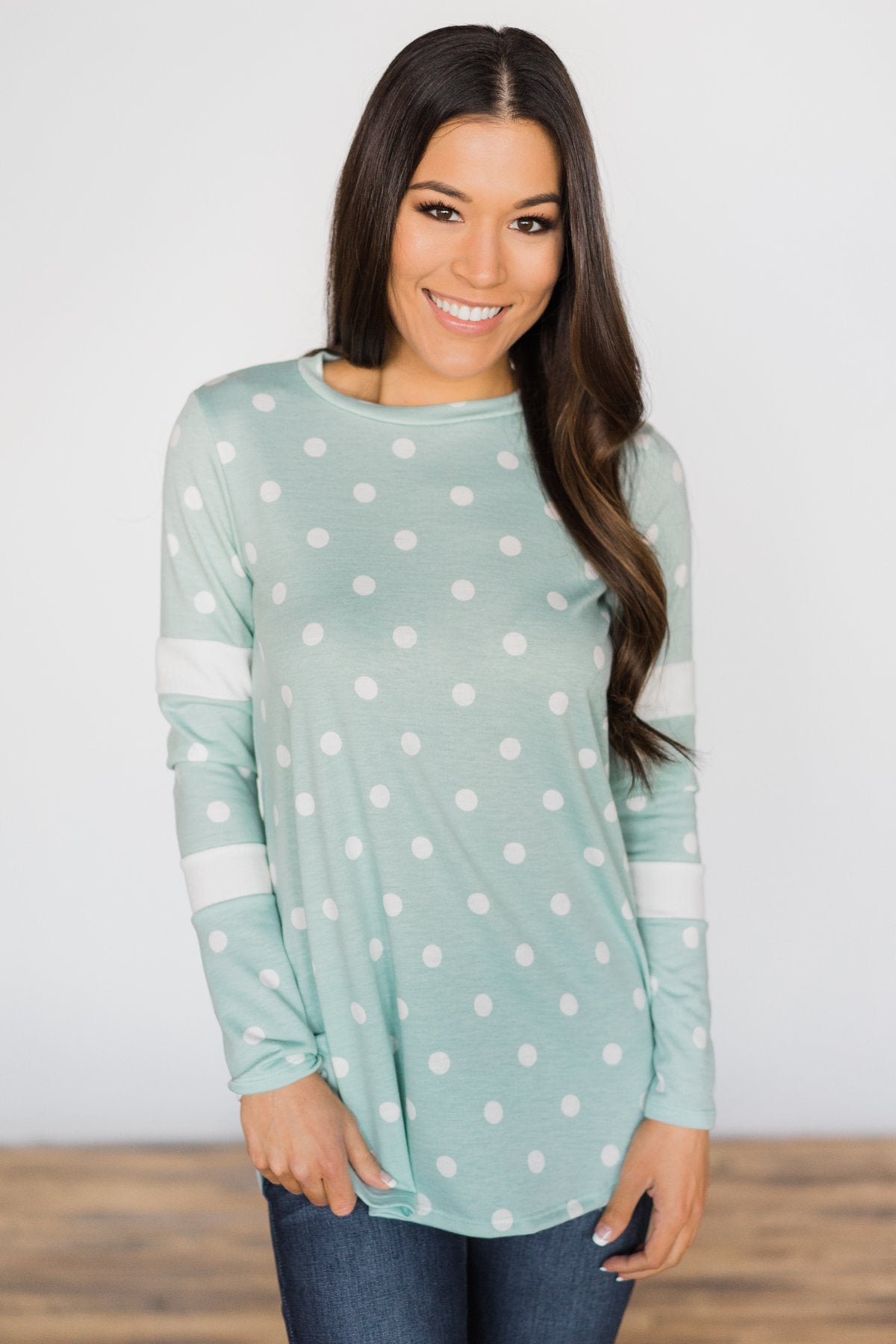 My Happy Place Top ~ Mint