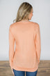 My Time to Sparkle Peach Pocket Top