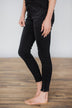 Kan Can Jeans ~ Black Side Ankle Zipper Skinnies