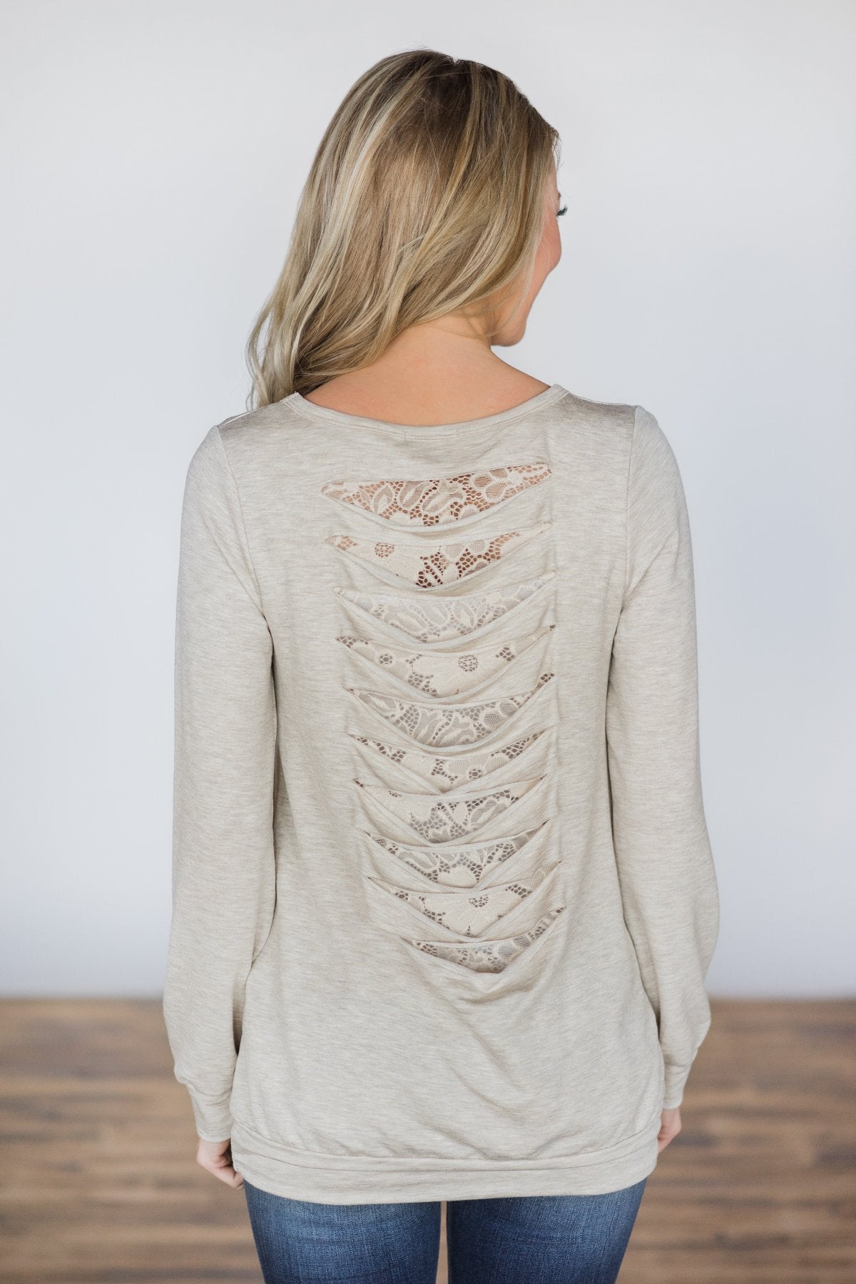 Trace of Lace Top ~ Cream