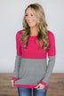 A Brilliant Day Top ~ Hot Pink