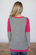 A Brilliant Day Top ~ Hot Pink