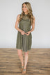 It Must Be Love Dress - Olive
