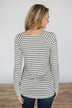 Still On Your Mind Plaid & Stripes Heart Top