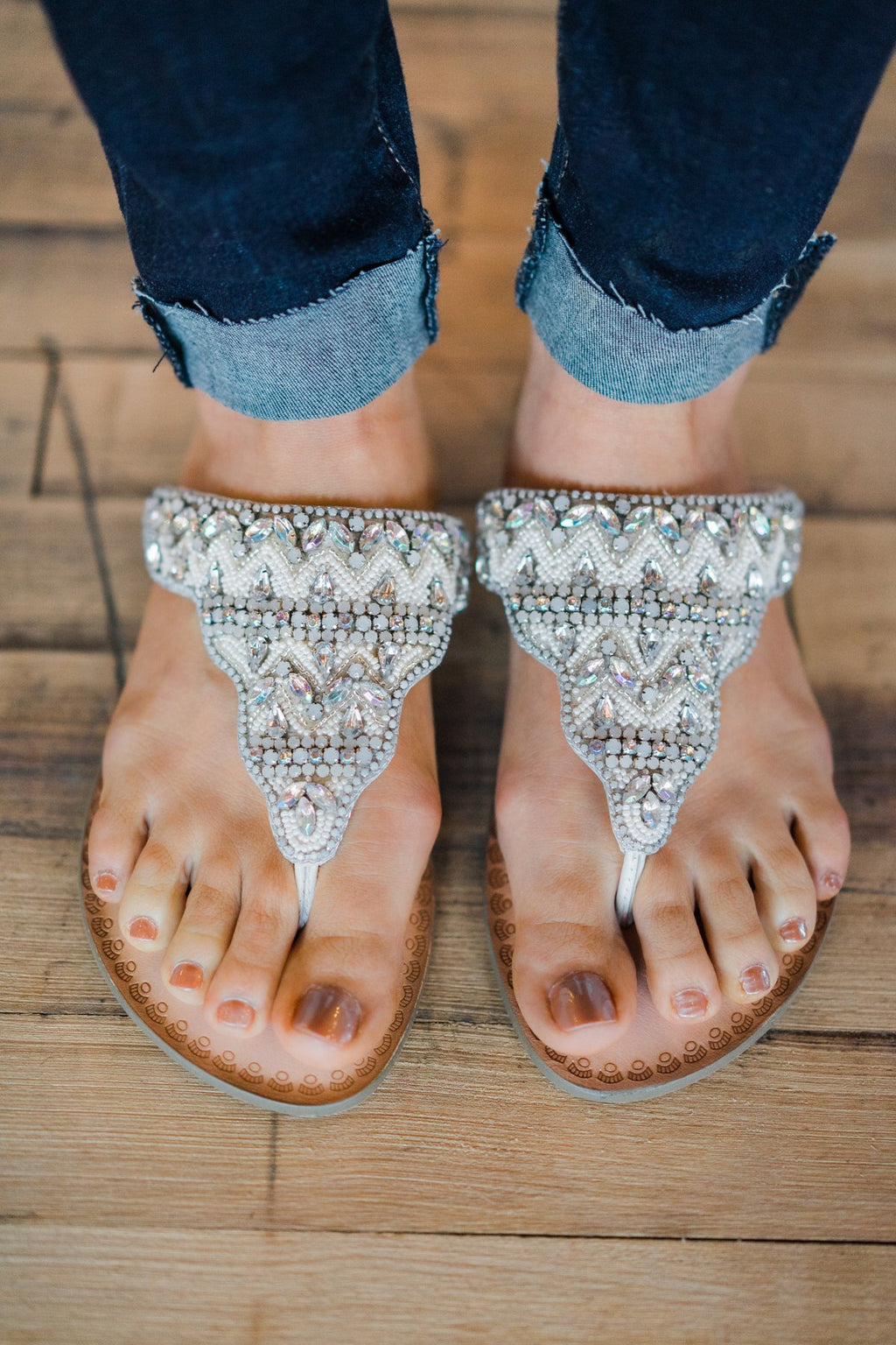 Loving U Naughty Monkey Sandals White