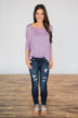 Your Everyday Casual Piko Top - Lilac