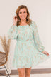 Express Yourself Mini Dress- Seafoam