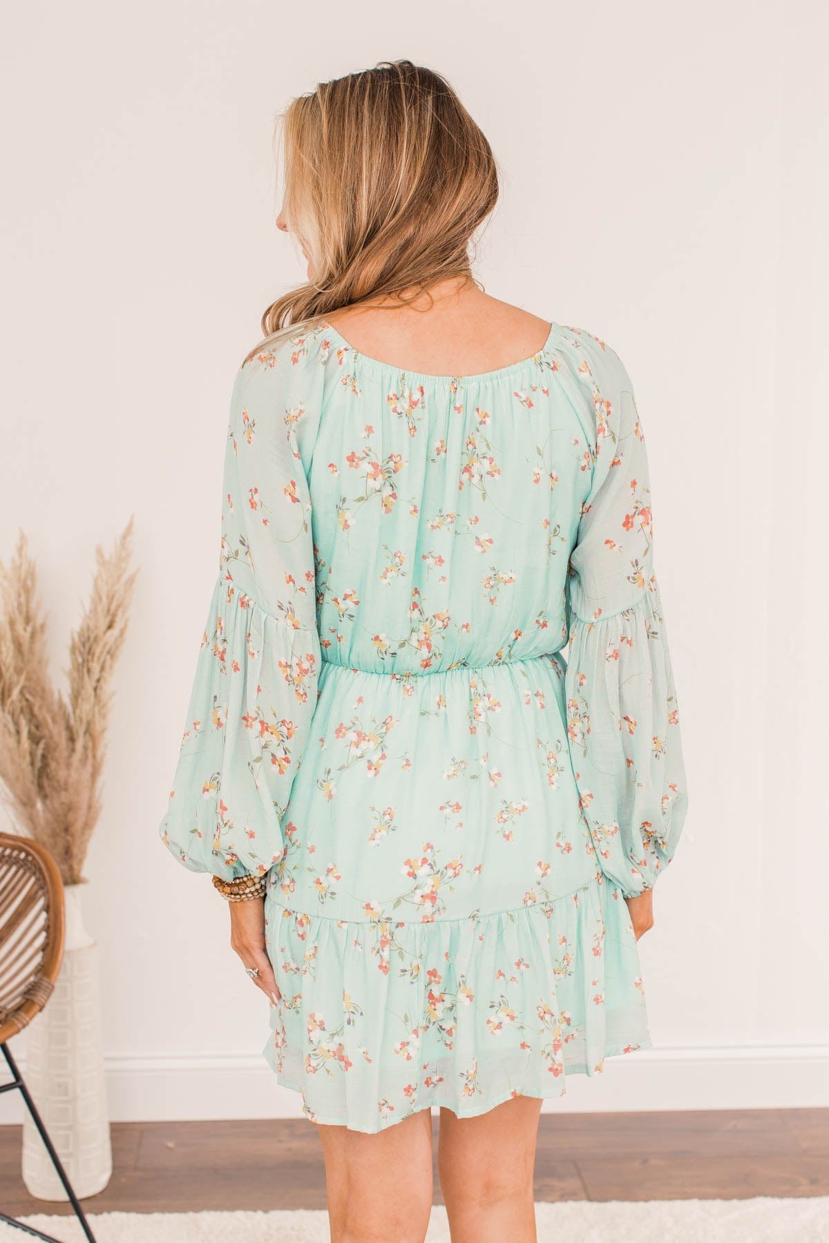 Express Yourself Mini Dress- Seafoam