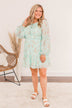 Express Yourself Mini Dress- Seafoam