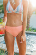 Splash In The Sun Low-Rise Swim Bottoms- Coral