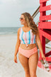 Soul Full Of Sunshine Knot Tankini Top- Striped Multi-Color