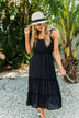 Finding Paradise Midi Dress- Black