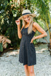 Sunshine Serenity Sleeveless Dress- Heathered Black