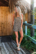 Wild Spirit Leopard Print Romper- Natural