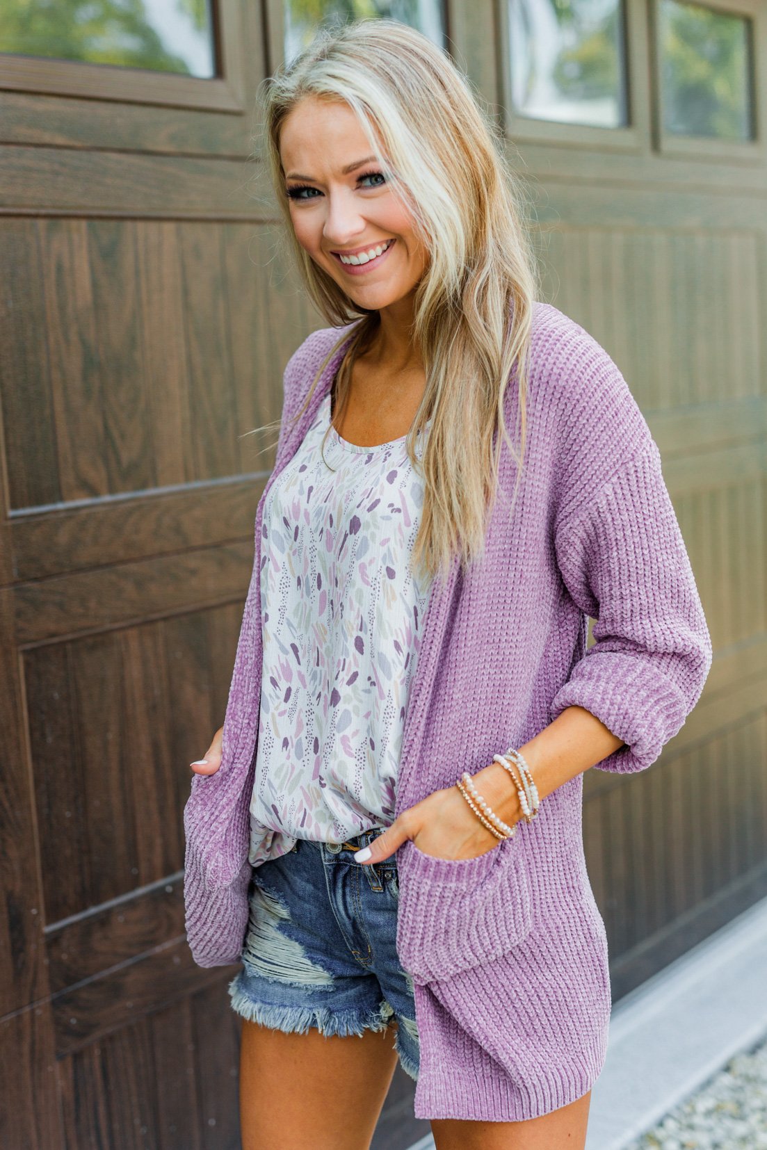 Lavender cardigan shop
