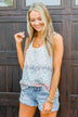 Strive For The Best Floral Tank Top- Ivory