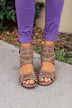 Very G Abby Block Heels- Taupe